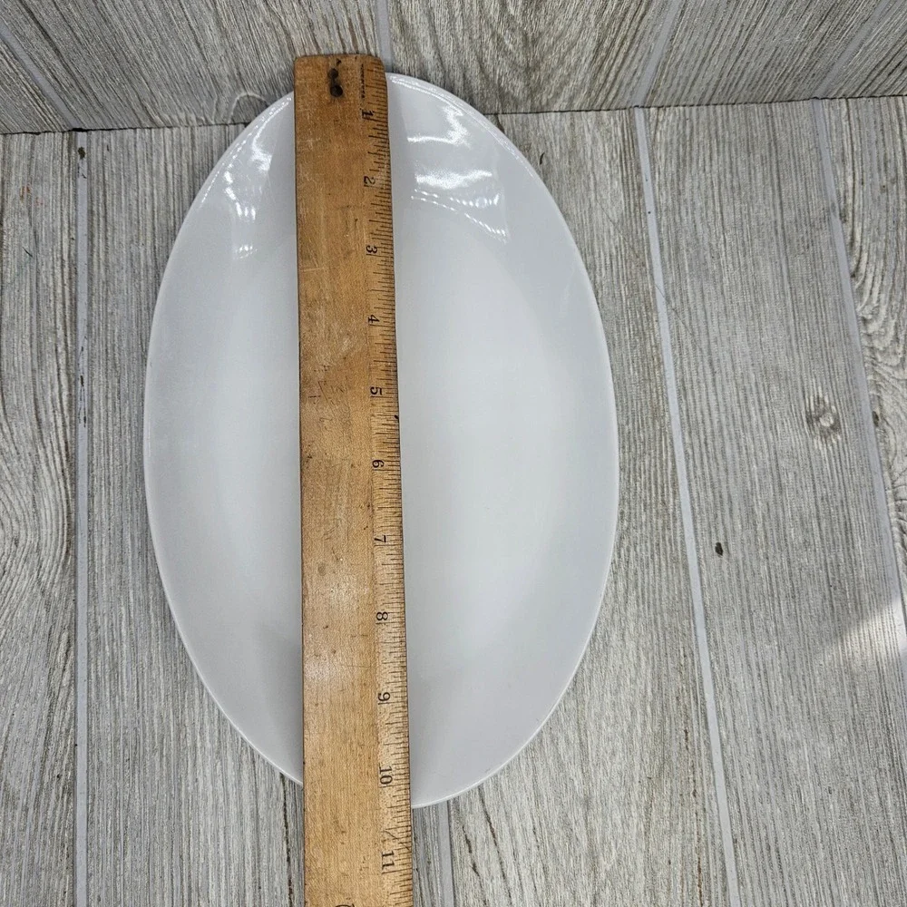 Arzberg White Porcelain Oval Serving Platter‎ 10.5 Inch Germany Minimalist MCM